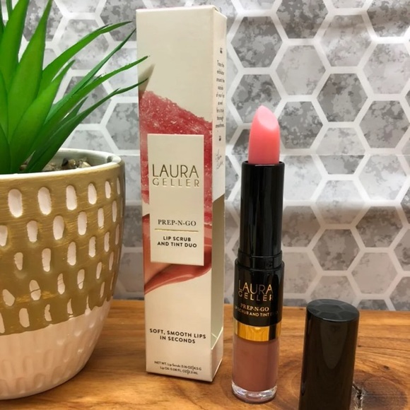 NIB! Laura Geller Prep-n-Go Lip Scrub & Tint Duo - Picture 4 of 16
